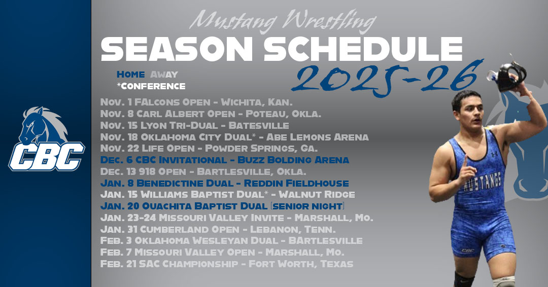 Wrestling Releases 2025-26 Schedule